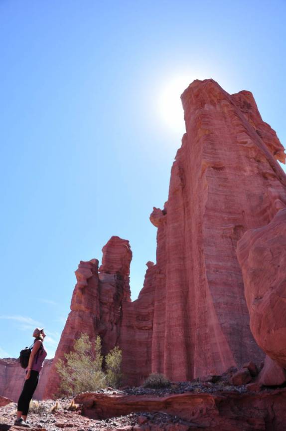 Admirando os rochedos do Parque Nacional Talampaya, na Argentina